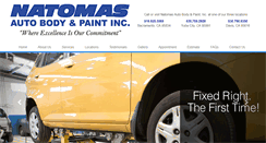 Desktop Screenshot of natomasautobody.com